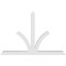 Ekena Millwork Richland Architectural Grade PVC Gable Bracket, 108"W x 72"H x 6"D x 6"F, 16/12 Pitch GBP108X72X0606RIC00 - alternate 3